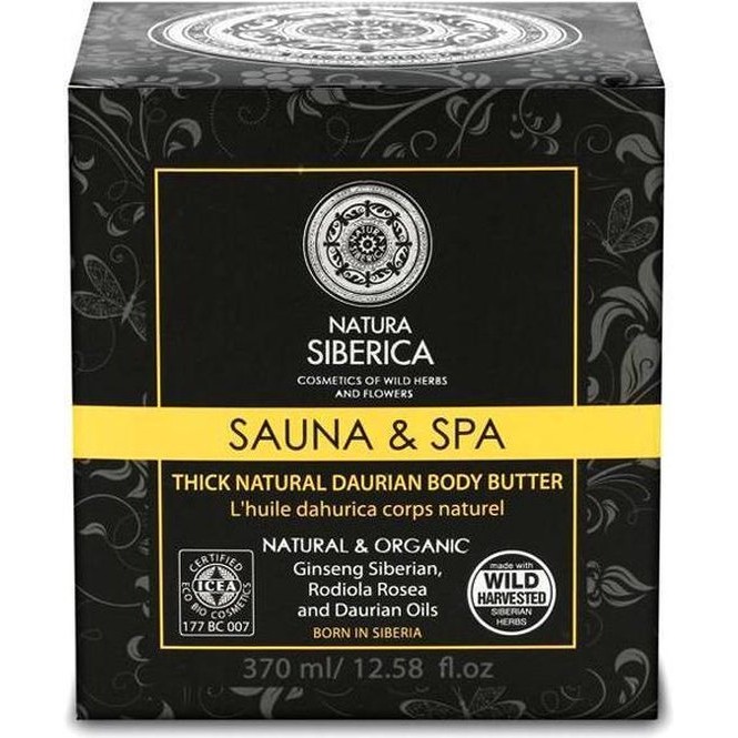 Siberica Professional_sauna&spa Thick Natural Daurian Body Butter G?ste Daurskie Mas?o Do Cia?a 370ml