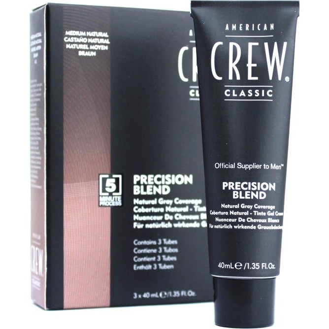 American Crew Precision Blend Lote Cream Number 7/8 Gel Set, Light – Pack of 3