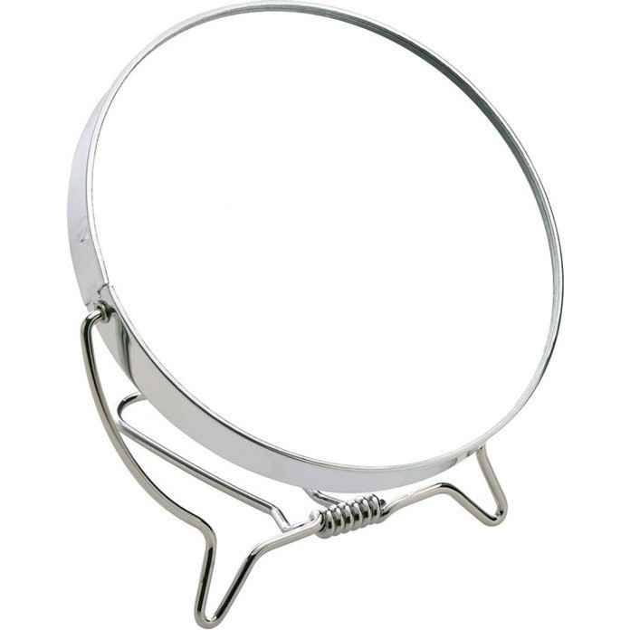 Better 22101 Makeup Mirror Freestanding Round Silver