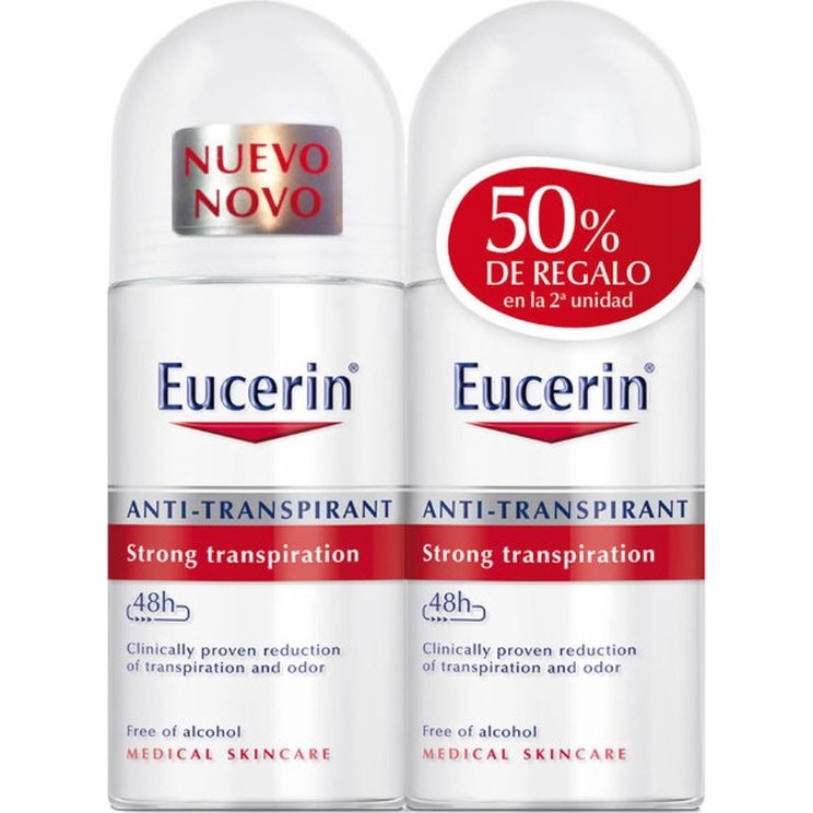Eucerin Anti-Transpirant Deodorant Roll-On 2x50ml