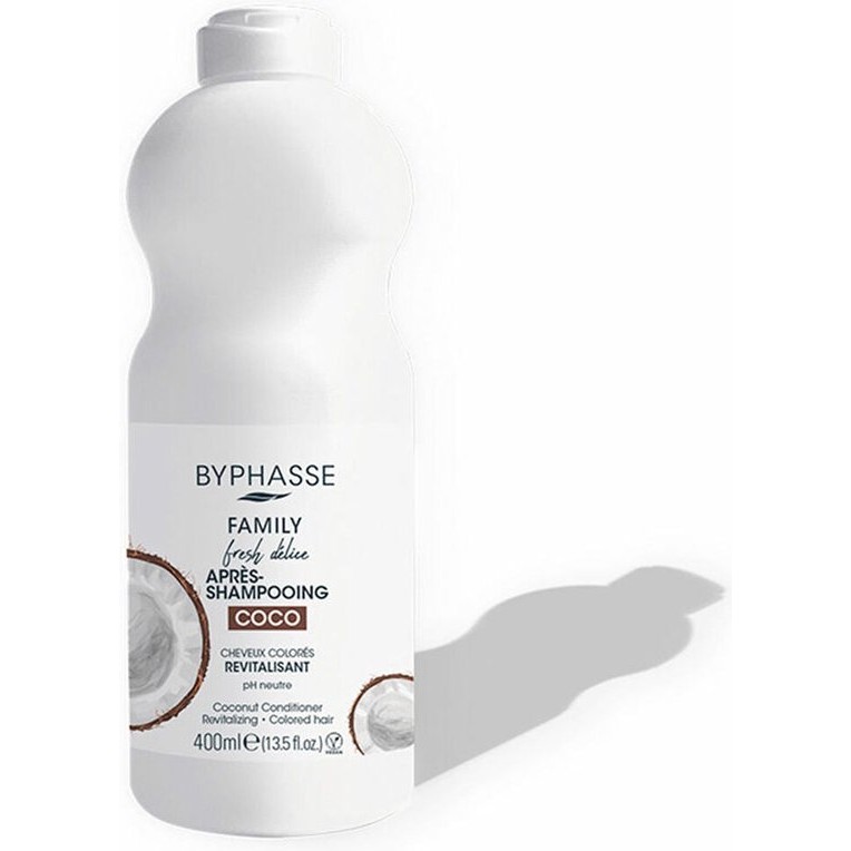 Revitalising Conditioner Byphasse Family Fresh Delice Coconut Coloured hair (400 ml)