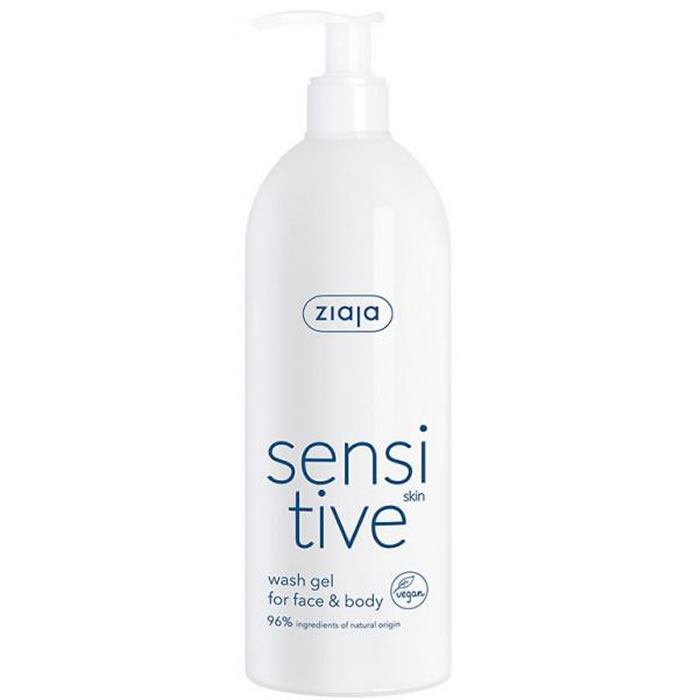 Sensitve Face And Body Cleansing Gel For Sensitive Skin 400 Ml By Ziaja 400 Ml