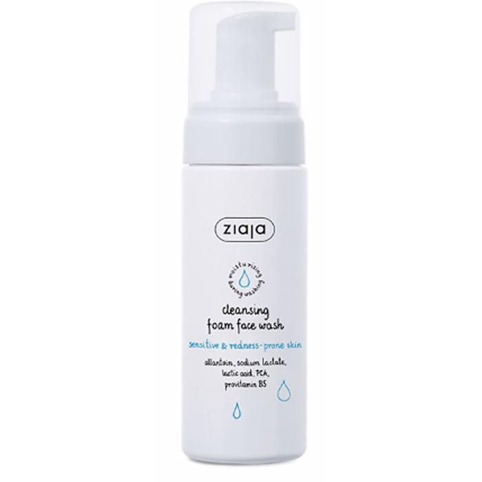 Cleansing Foam Face Wash (sensitive Skin) – Foam Cleansers For Skin Prone To Redness 150ml By Ziaja 150 Ml