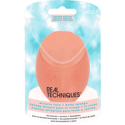 Real Techniques Miracle Complexion Sponge Face  Body For Tanner  Bronzer  Foundation