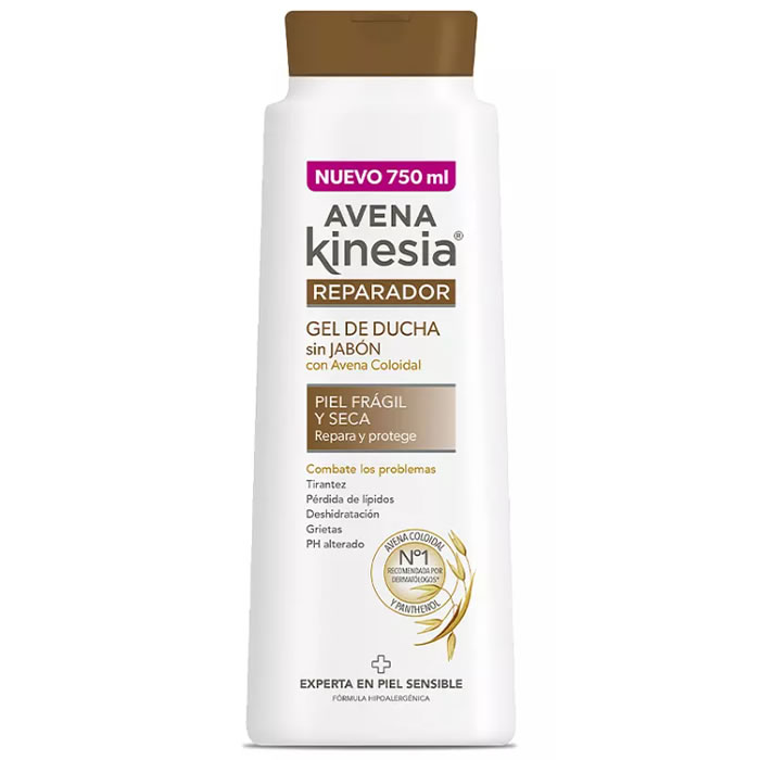 Reparador Gel Ducha Sin Jabon By Avena Kinesia 750 Ml