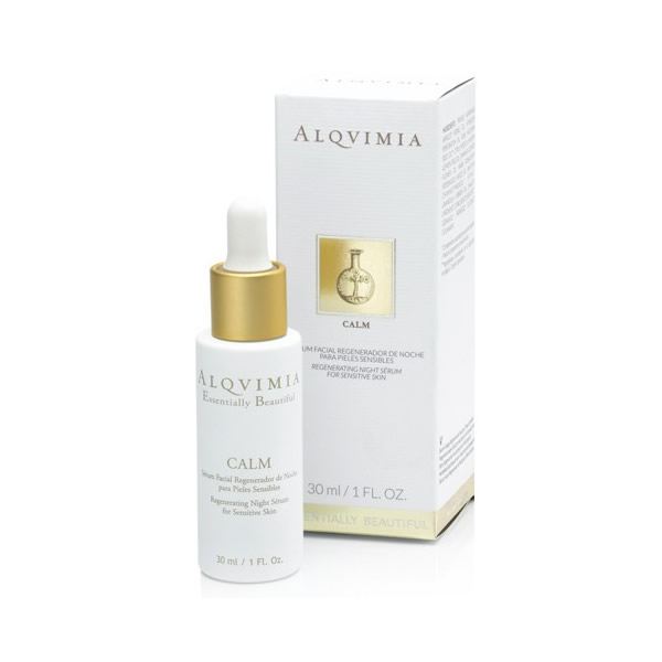 Alqvimia Essentially Beautiful Calm Regenerating Night Serum For Sensitive Skin, 30 ml