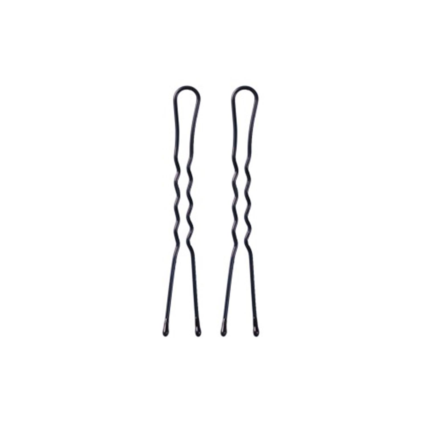 Eurostil Black Wavy Hairpins Box 200 units