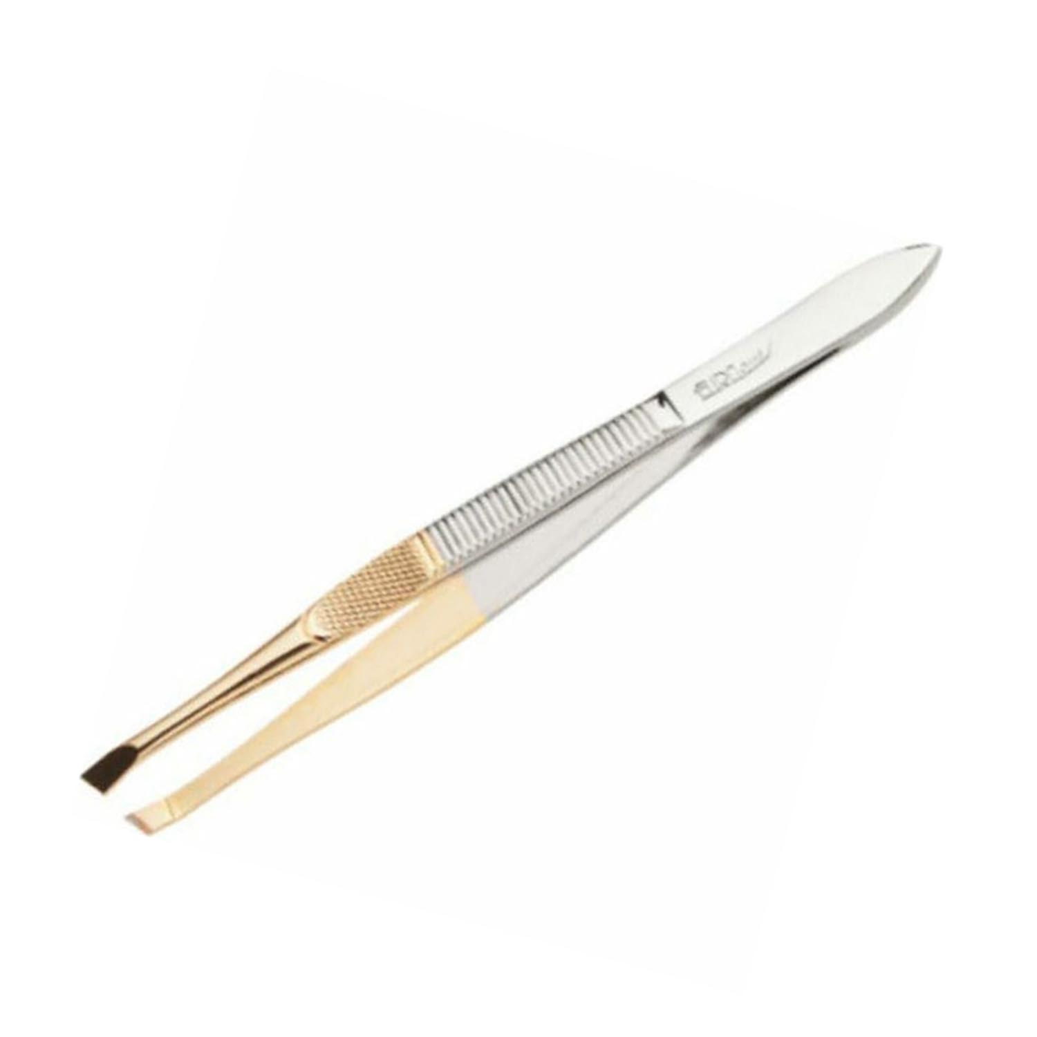Eurostil Gold Tip Tweezers 8cm 1 unit
