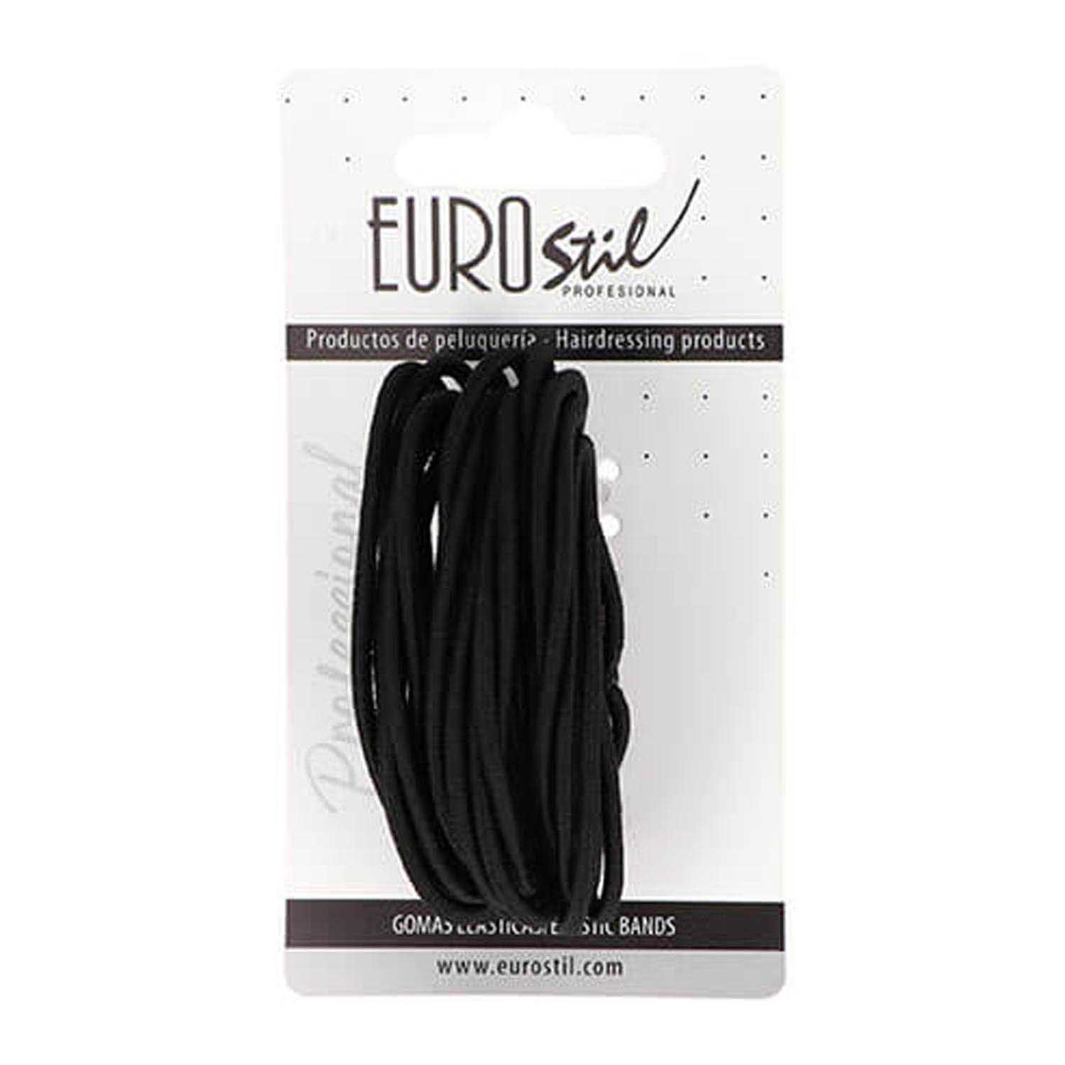 Eurostil Black Black Elastic Bands 1 unit