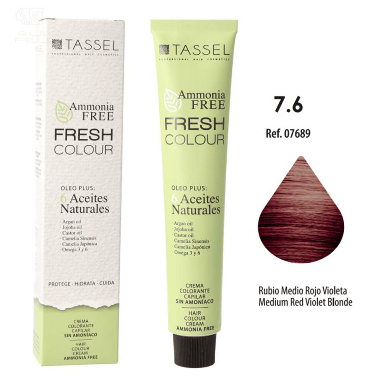 Eurostil Fresh Colour Bleach Cream 7.6 Medium Red Violet Blonde Ammonia-Free 1 unit