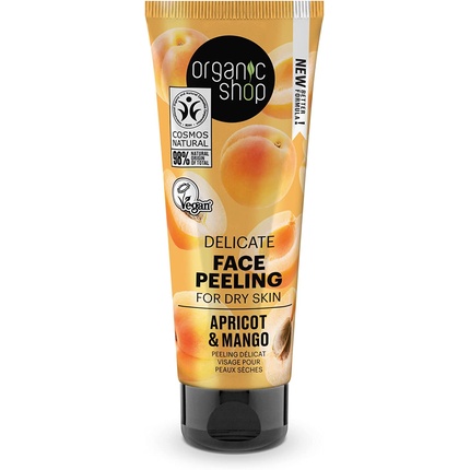 Natura Siberica Organic Shop Apricot Delicate Peeling Facial Piel Seca 75ml