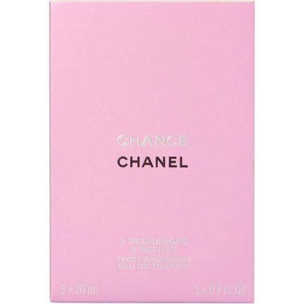 Chanel Chance EDT Refill 2 x 20 ml   EDT Refill with spray 20 ml  woman