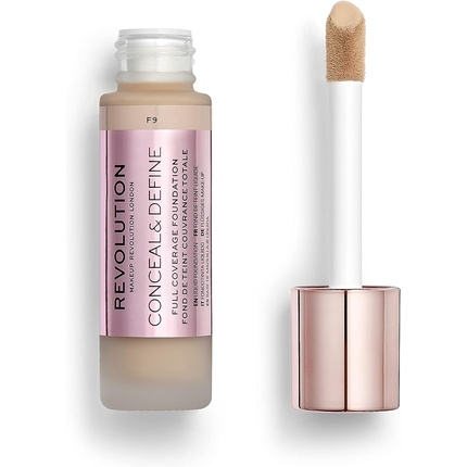 Revolution Make Up Conceal y Define Full Coverage Foundation F9 23ml
