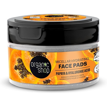 Organic Shop Papaya Micellar Discos Faciales Hidratantes Micellar 20un